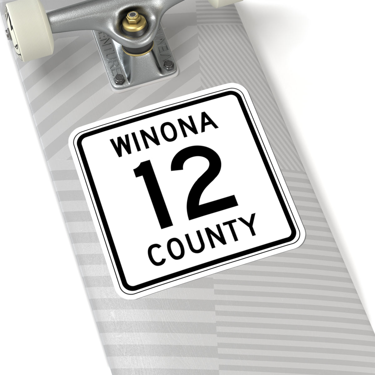Winona County Route 12 MN (Minnesota) (Road Sign) STICKER Vinyl Kiss-Cut Decal