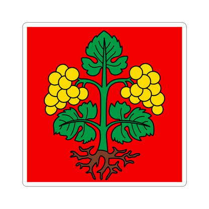 CHE Raron Bezirk Flag (Switzerland) STICKER Vinyl Kiss-Cut Decal