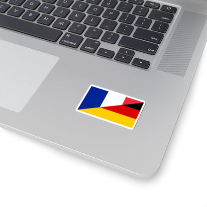 Flag of France and Germany (France) STICKER Vinyl Kiss-Cut Decal