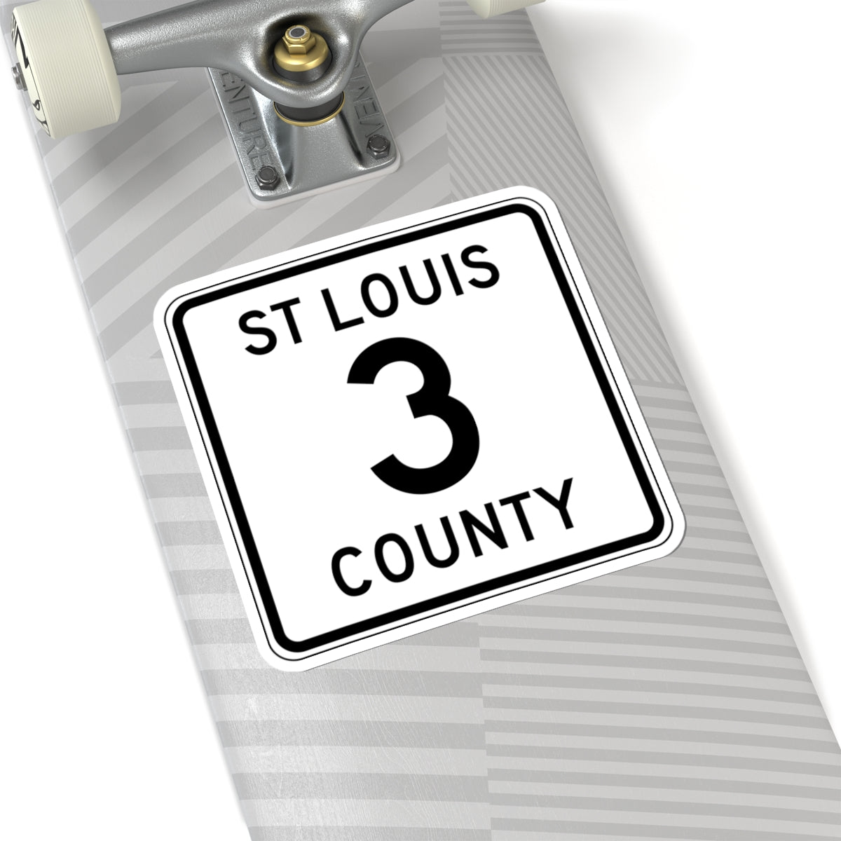 St Louis County Route 3 MN (Minnesota) (Road Sign) STICKER Vinyl Kiss-Cut Decal