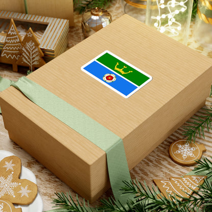 Hampshire green and blue flag (England) STICKER Vinyl Kiss-Cut Decal