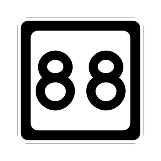WV-88 (Virginia) (Road Sign) STICKER Vinyl Kiss-Cut Decal