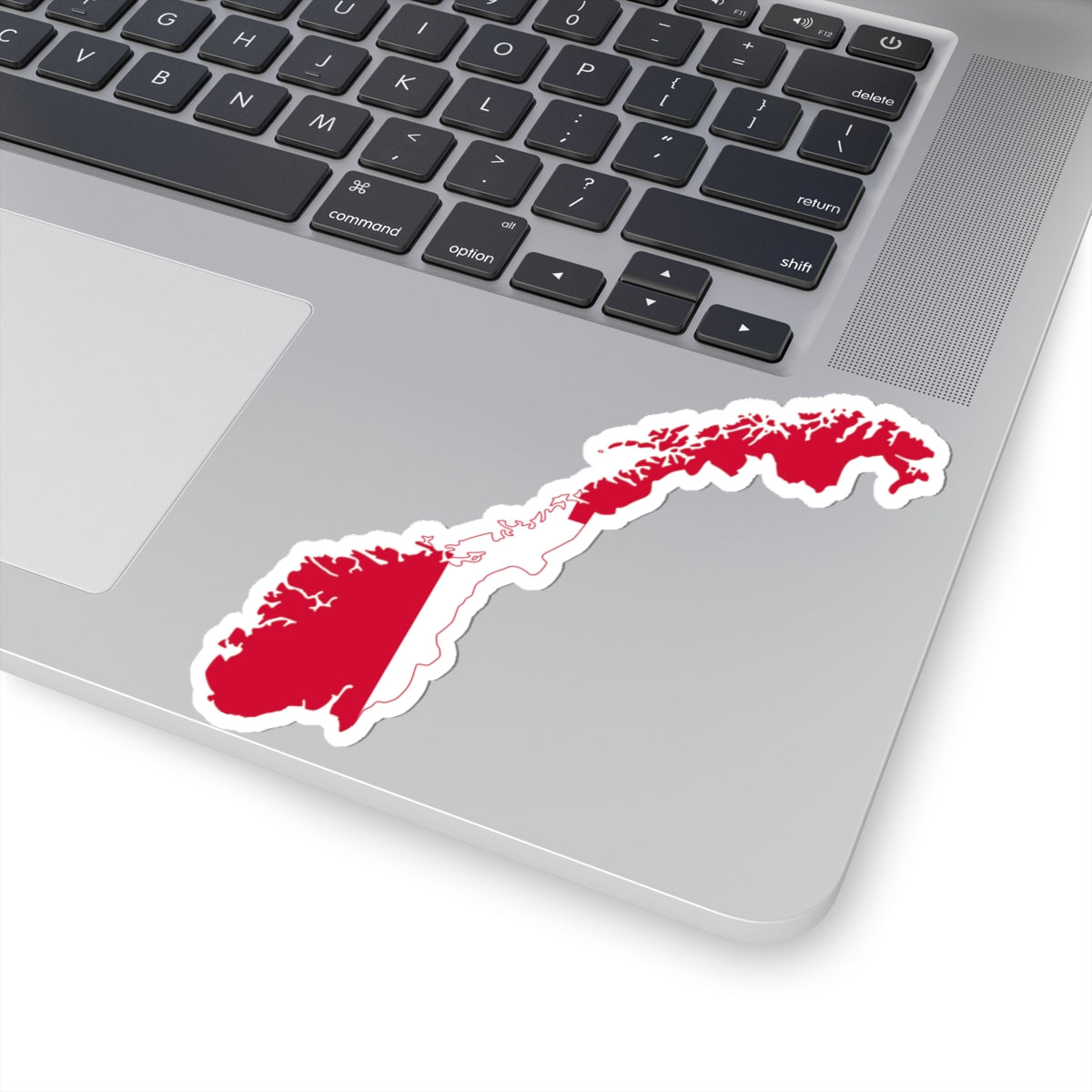 Flag-map of Norway 1814-1821 (Norway) STICKER Vinyl Kiss-Cut Decal