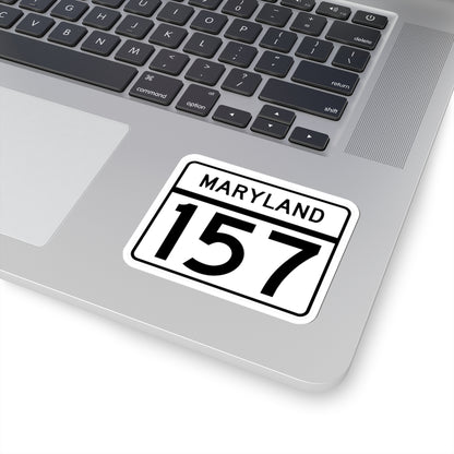 MD Route 157 (Maryland) (Road Sign) STICKER Vinyl Kiss-Cut Decal