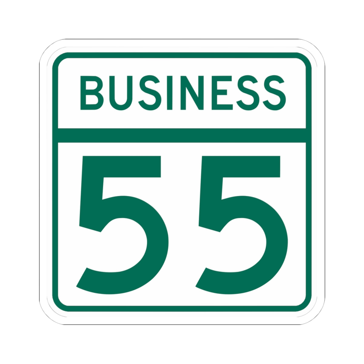 MD Route 55 Business (Maryland) (Road Sign) STICKER Vinyl Kiss-Cut Decal