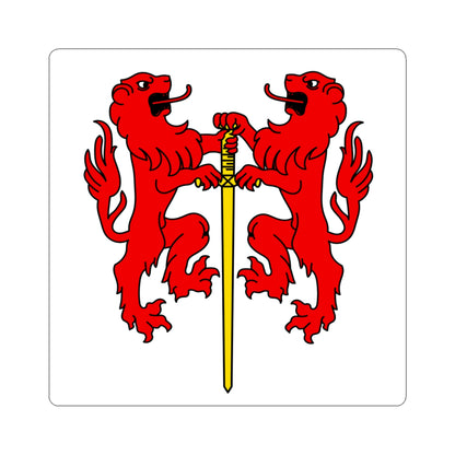 CHE Conthey District Flag (Switzerland) STICKER Vinyl Kiss-Cut Decal