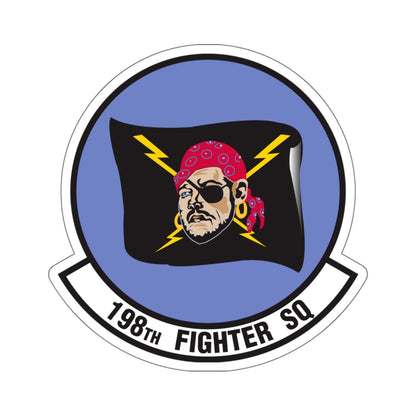 198 Fighter Squadron (U.S. Air Force) STICKER Vinyl Kiss-Cut Decal-6 Inch-White-The Sticker Space