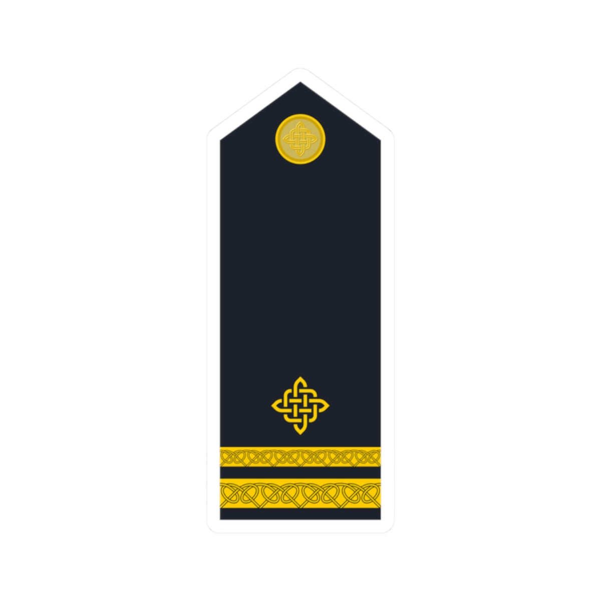 Naramenica ljetne odore poručnika korvete HRM (Croatia) (Military Rank) STICKER Vinyl Kiss-Cut Decal