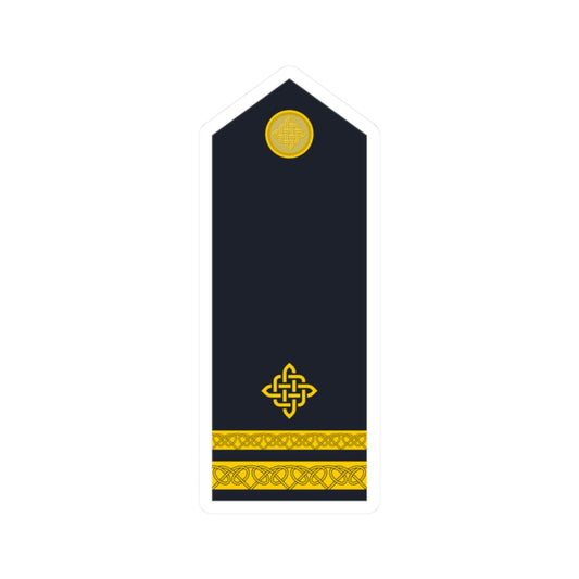 Naramenica ljetne odore poručnika korvete HRM (Croatia) (Military Rank) STICKER Vinyl Kiss-Cut Decal