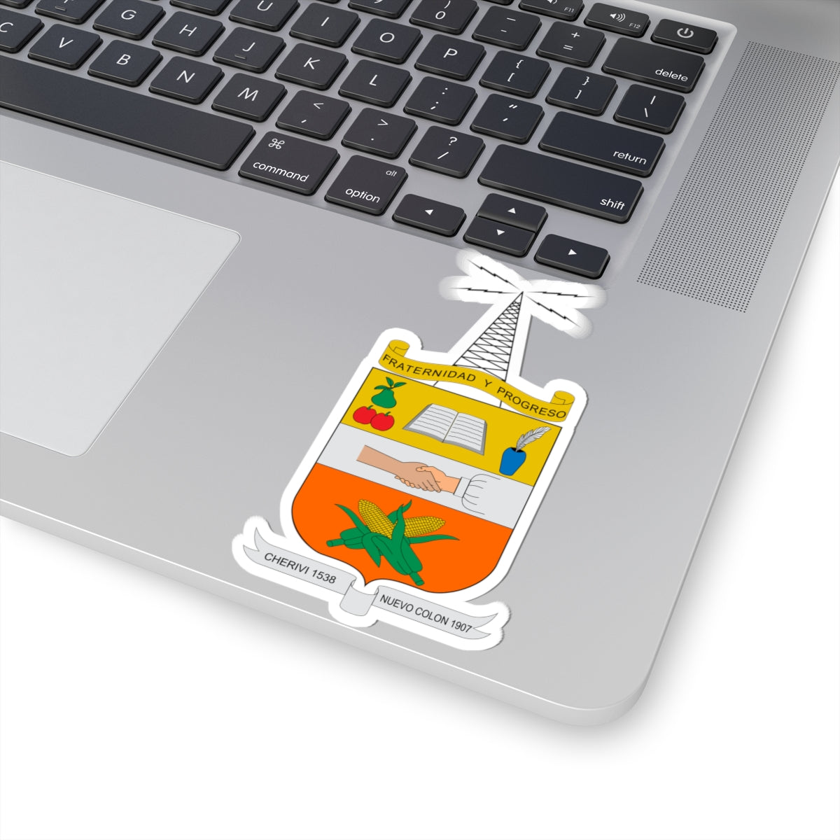 Escudo de Nuevo Colón (Colombia) (Coat of Arms) STICKER Vinyl Kiss-Cut Decal