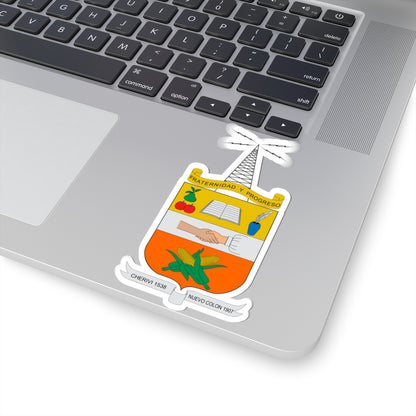 Escudo de Nuevo Colón (Colombia) (Coat of Arms) STICKER Vinyl Kiss-Cut Decal