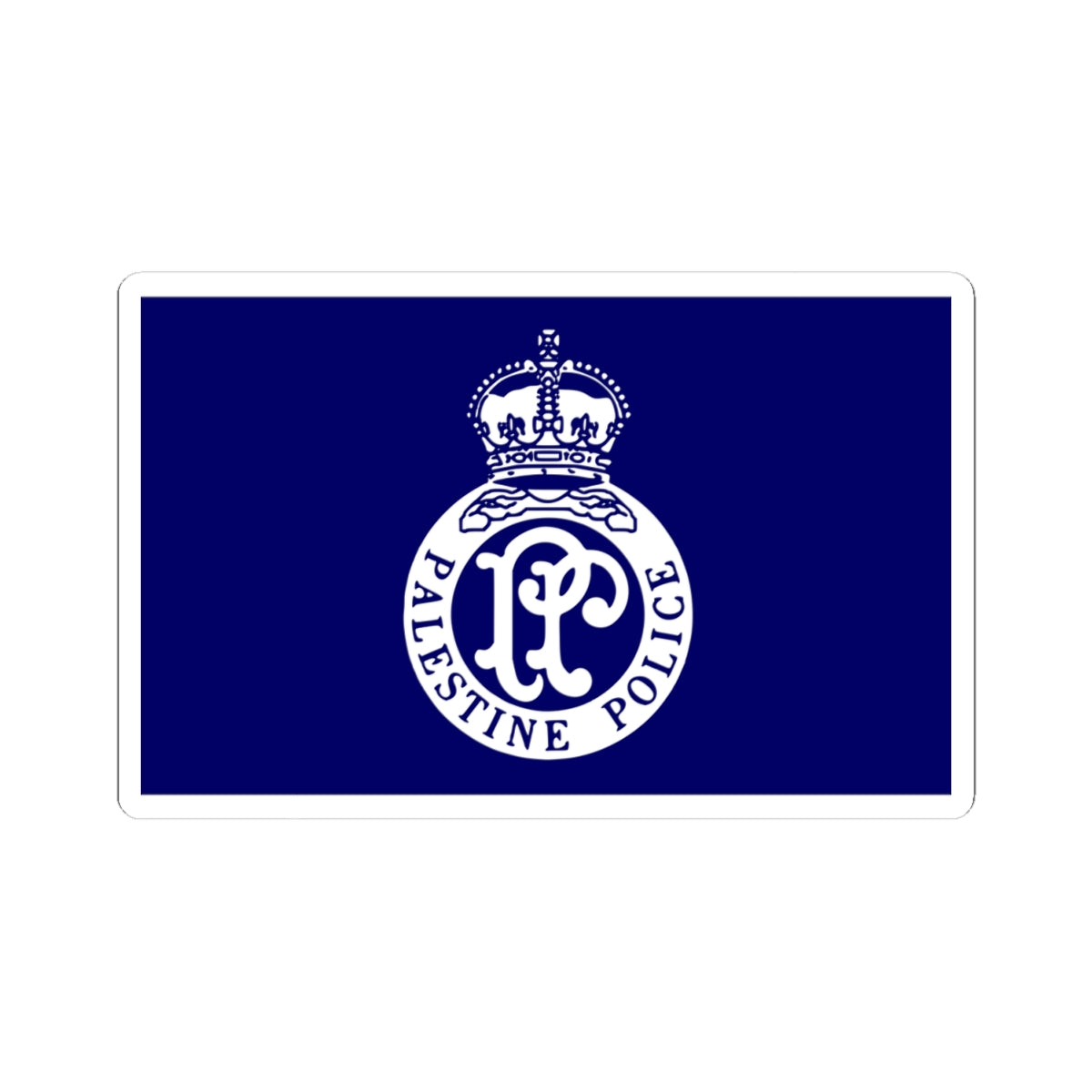 Flag of the British Mandate Police (Israel) STICKER Vinyl Kiss-Cut Decal