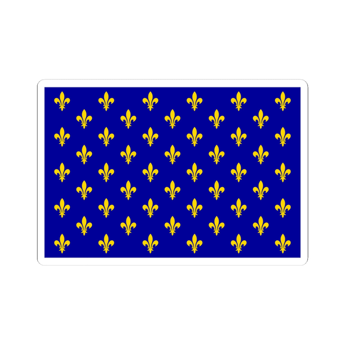 Flag of France XII-XIII type 2 (France) STICKER Vinyl Kiss-Cut Decal