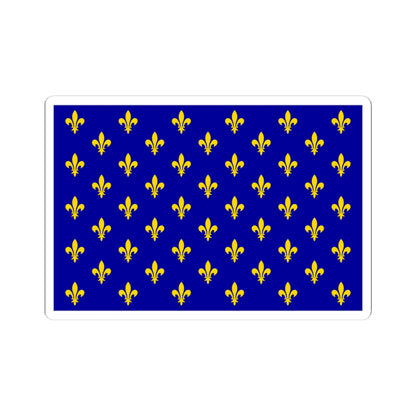 Flag of France XII-XIII type 2 (France) STICKER Vinyl Kiss-Cut Decal