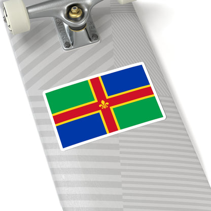 Lincolnshire flag (England) STICKER Vinyl Kiss-Cut Decal