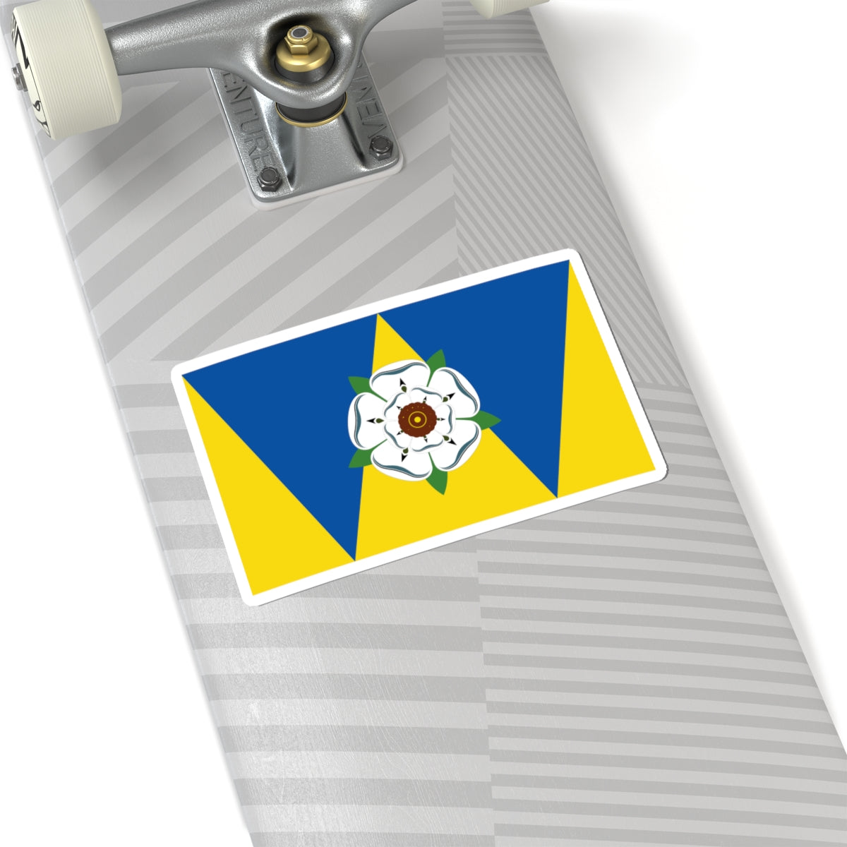 Unofficial Flag of West Yorkshire (England) STICKER Vinyl Kiss-Cut Decal