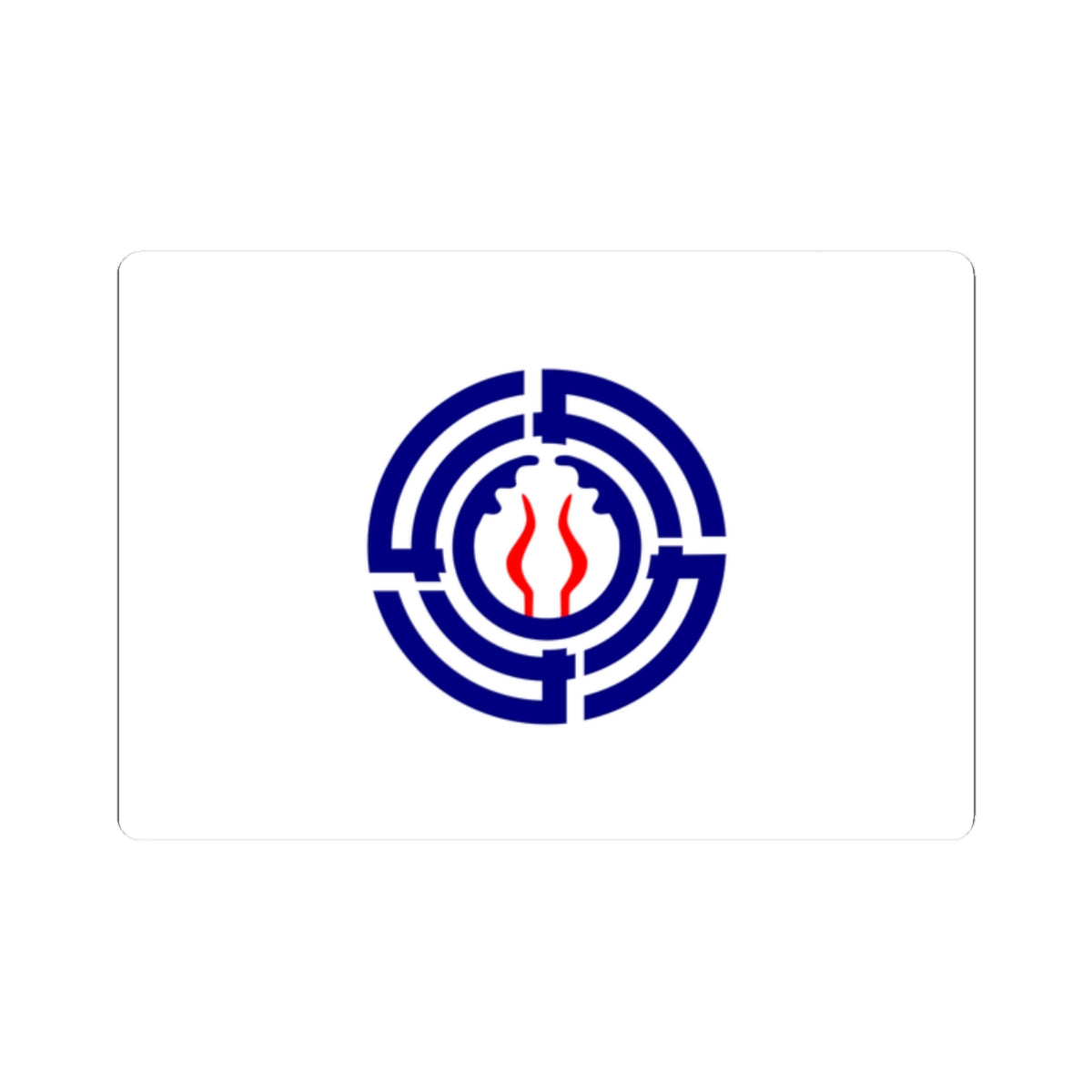 Flag of Shikabe Hokkaido (Japan) STICKER Vinyl Kiss-Cut Decal