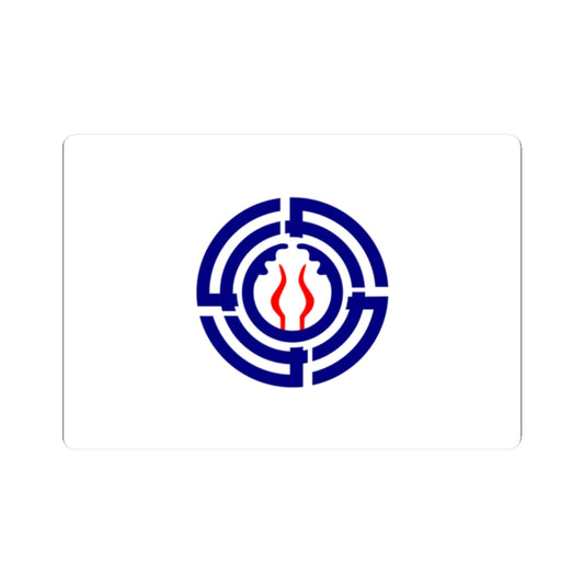 Flag of Shikabe Hokkaido (Japan) STICKER Vinyl Kiss-Cut Decal