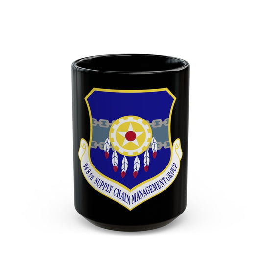 948 Supply Chain Management Group AFMC (U.S. Air Force) Black Coffee Mug-15oz-The Sticker Space