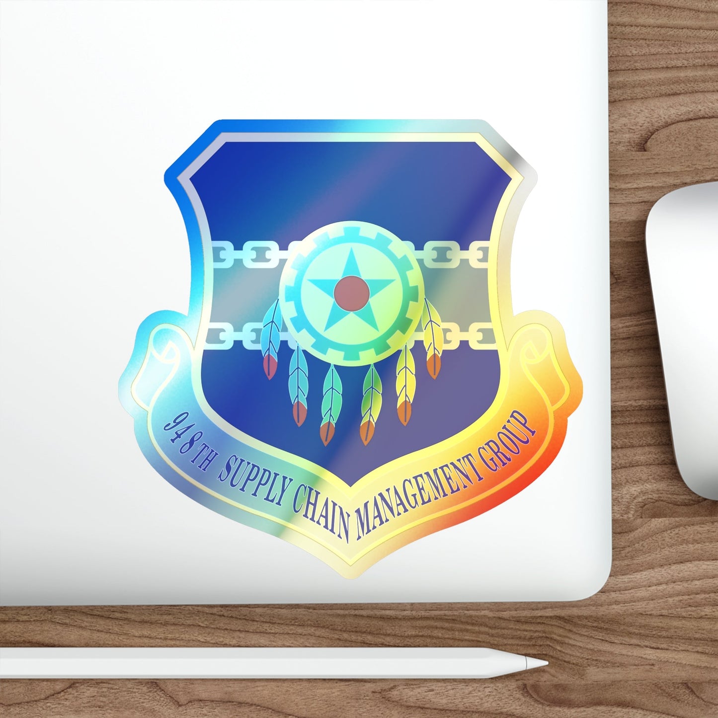 948 Supply Chain Management Group AFMC (U.S. Air Force) Holographic STICKER Die-Cut Vinyl Decal-The Sticker Space