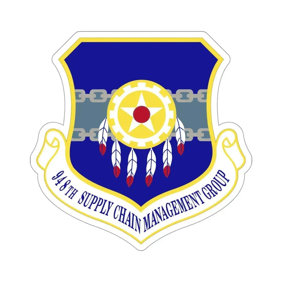 948 Supply Chain Management Group AFMC (U.S. Air Force) STICKER Vinyl Die-Cut Decal 4 Inch - The Sticker Space