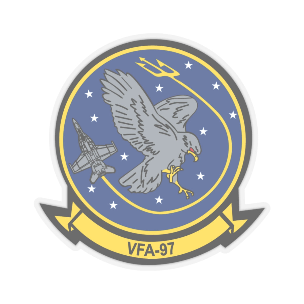 VFA 97 Warhawks (U.S. Navy) STICKER Vinyl Kiss-Cut Decal