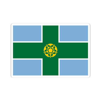 Derbyshire flag (England) STICKER Vinyl Kiss-Cut Decal