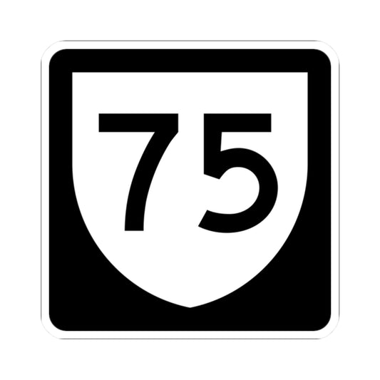 PR urban primary 75 (Puerto Rico) (Road Sign) STICKER Vinyl Kiss-Cut Decal