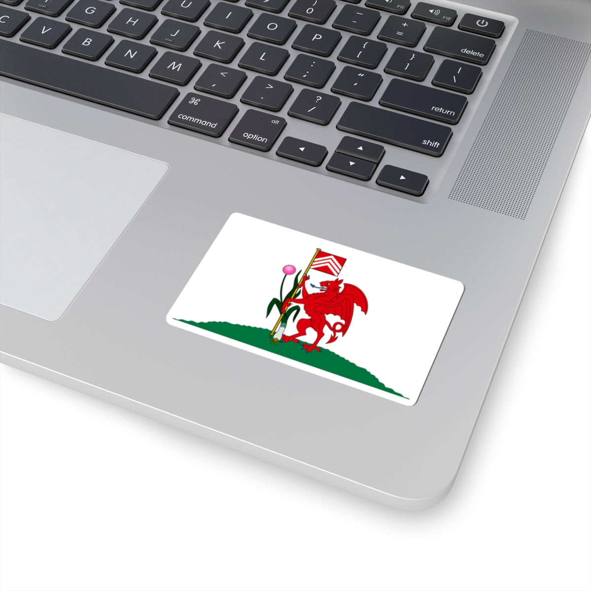 Flag of Cardiff (United Kingdom) STICKER Vinyl Kiss-Cut Decal