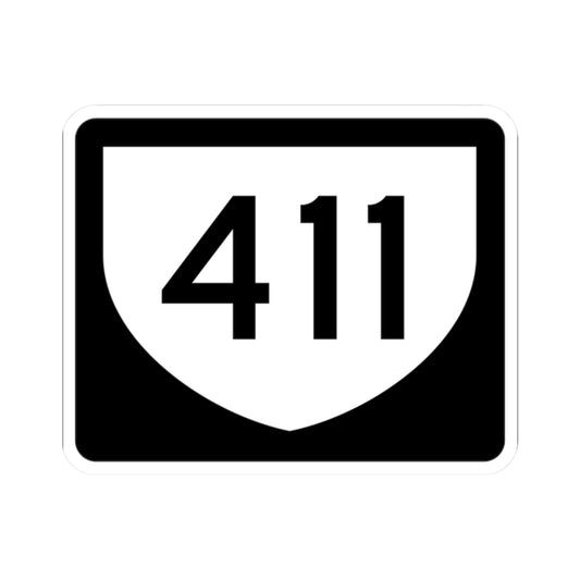 PR urban primary 411 (Puerto Rico) (Road Sign) STICKER Vinyl Kiss-Cut Decal