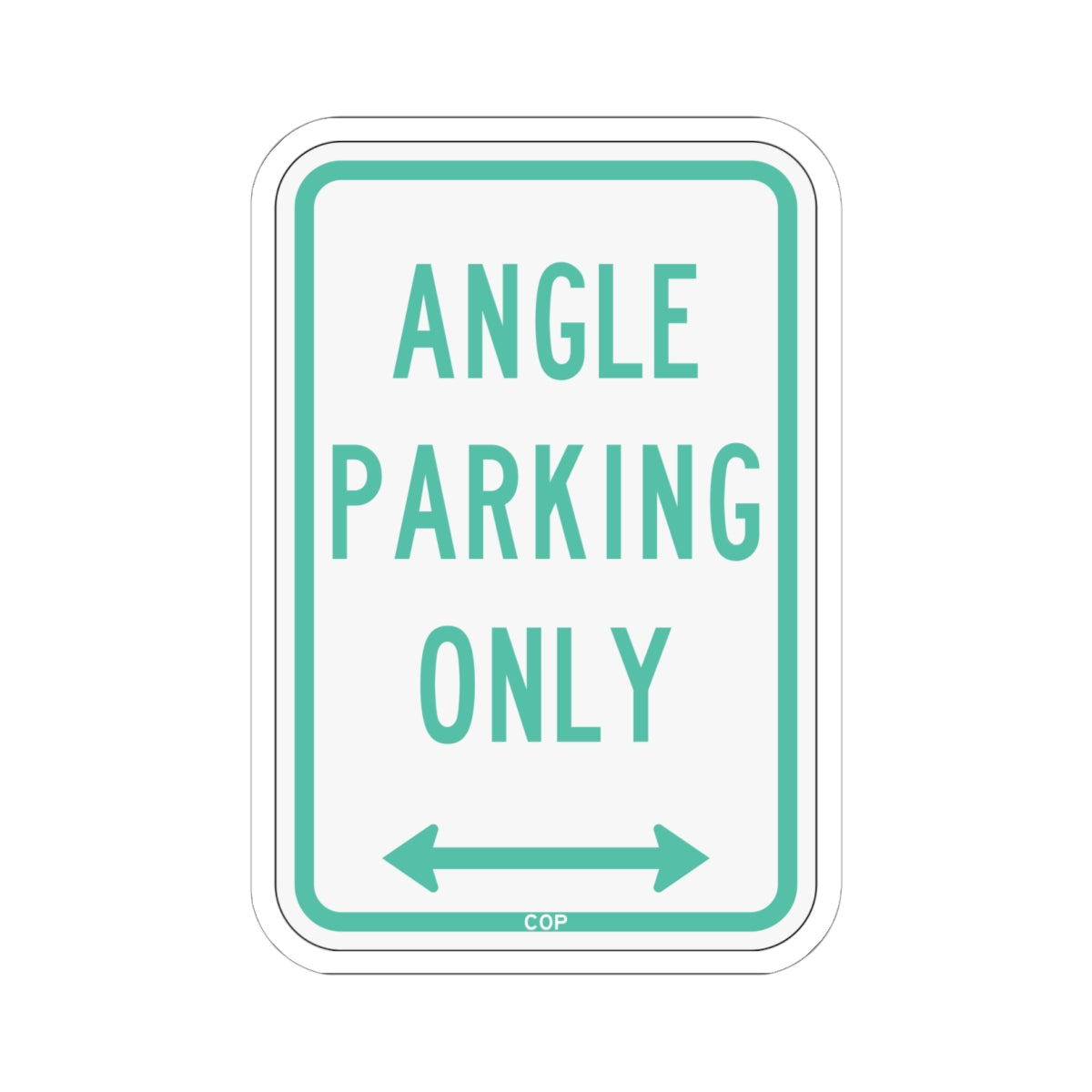 PBOT Road sign P4620D (Oregon) (Road Sign) STICKER Vinyl Kiss-Cut Decal
