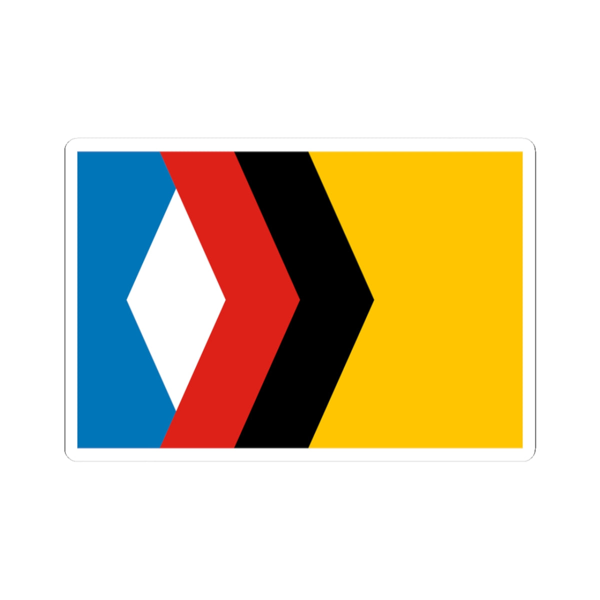 Flag of Engels Saratov oblast (Russia) STICKER Vinyl Kiss-Cut Decal