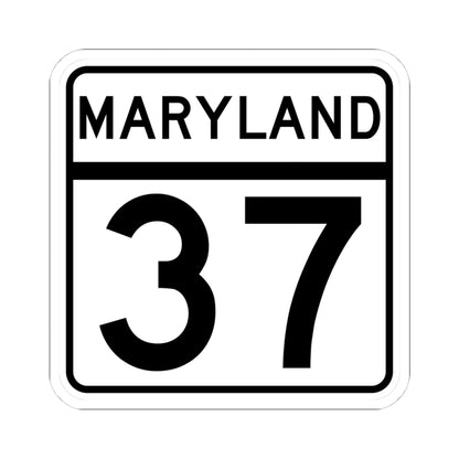 MD Route 37 (Maryland) (Road Sign) STICKER Vinyl Kiss-Cut Decal
