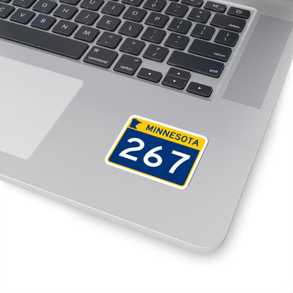 MN-267 wide (Minnesota) (Road Sign) STICKER Vinyl Kiss-Cut Decal