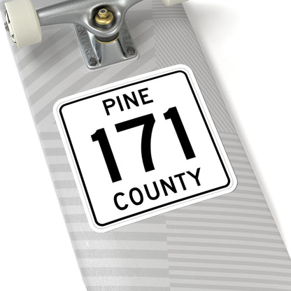 Pine County Route 171 MN (Minnesota) (Road Sign) STICKER Vinyl Kiss-Cut Decal