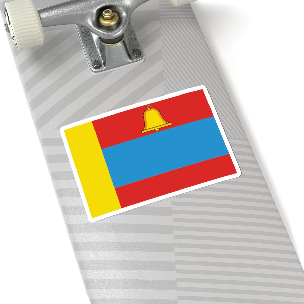Flag of Khlevnoe rayon Lipetsk oblast (Russia) STICKER Vinyl Kiss-Cut Decal