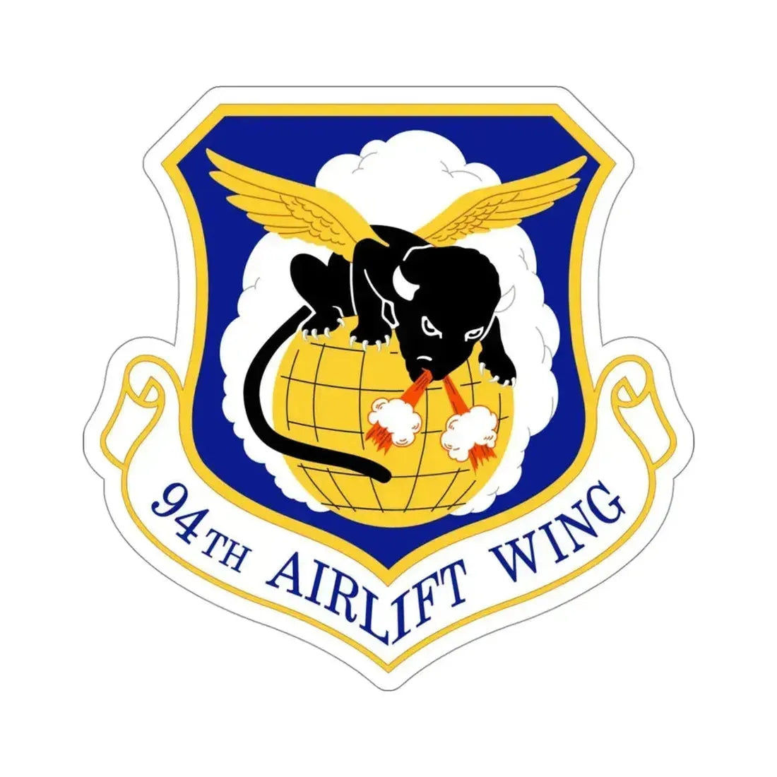 94th Airlift Wing (U.S. Air Force) STICKER Vinyl Die-Cut Decal 4 Inch - The Sticker Space