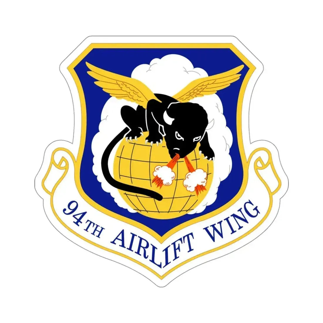 94th Airlift Wing (U.S. Air Force) STICKER Vinyl Die-Cut Decal 4 Inch - The Sticker Space