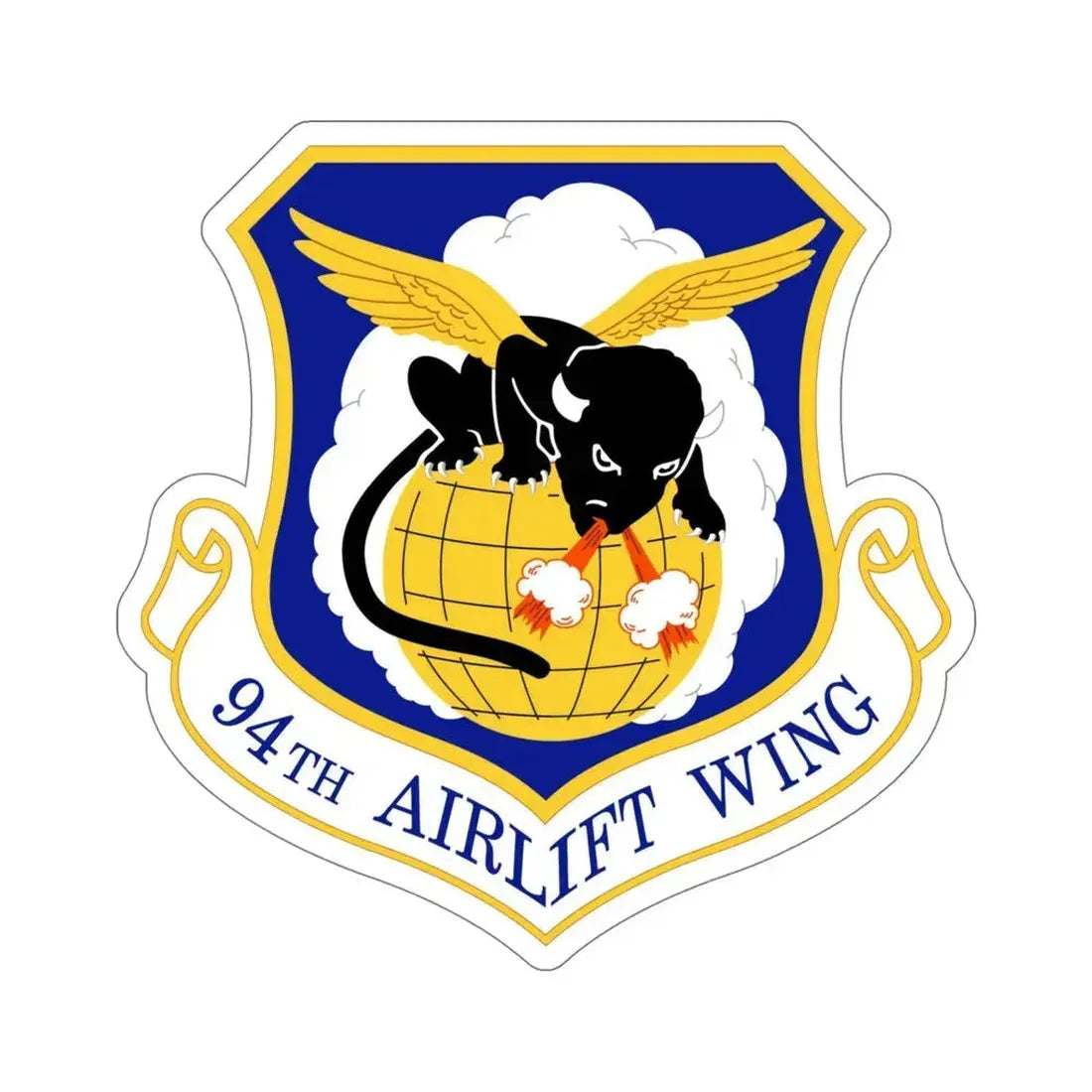 94th Airlift Wing (U.S. Air Force) STICKER Vinyl Die-Cut Decal 6 Inch - The Sticker Space