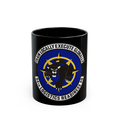 94th Logistics Readiness Squadron (U.S. Air Force) Black Coffee Mug-11oz-The Sticker Space