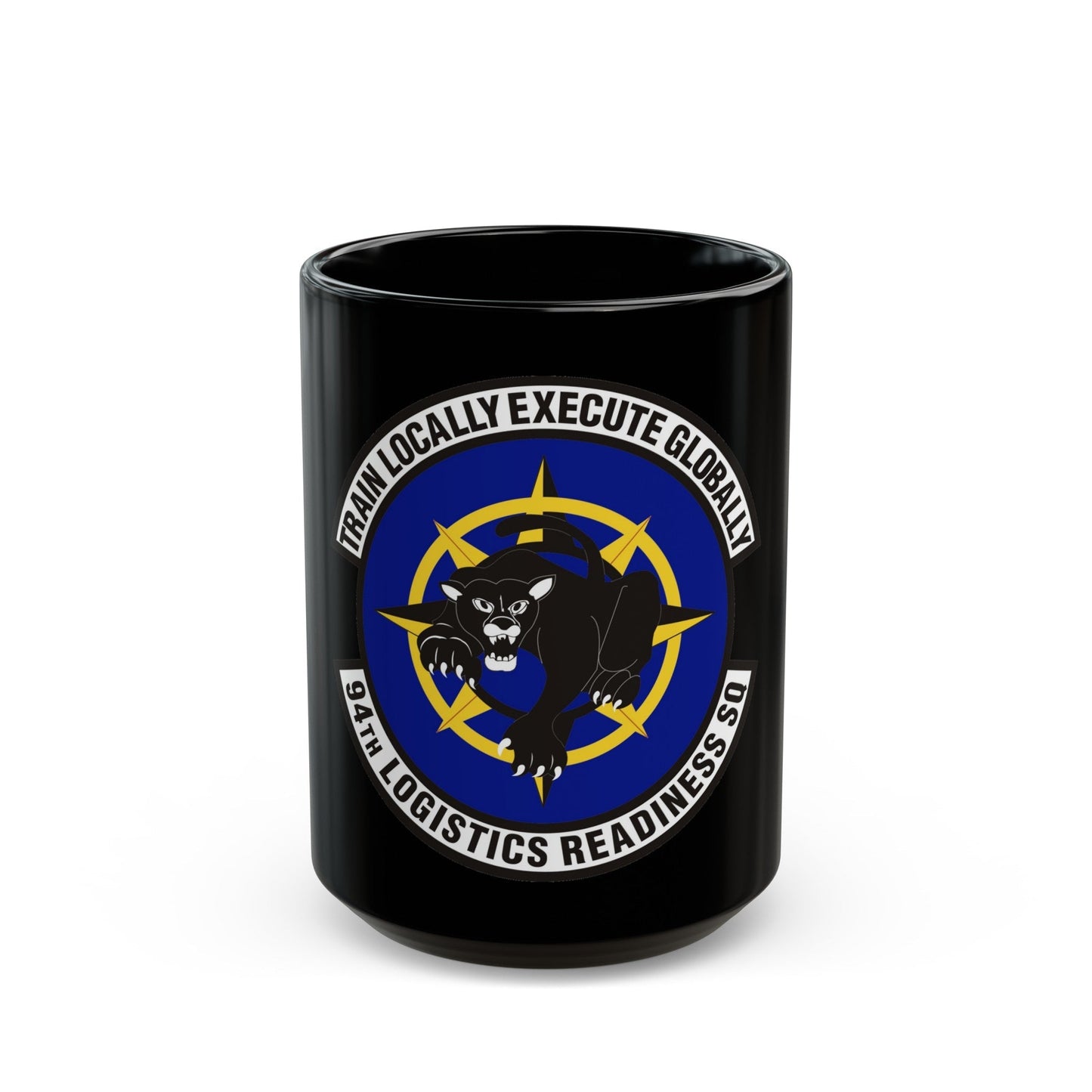 94th Logistics Readiness Squadron (U.S. Air Force) Black Coffee Mug-15oz-The Sticker Space