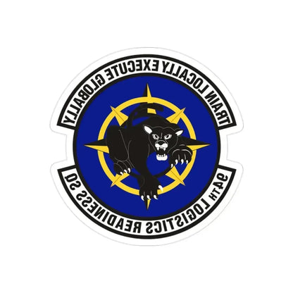 94th Logistics Readiness Squadron (U.S. Air Force) REVERSE PRINT Transparent Die-Cut STICKER 2 Inch Die-Cut Transparent - The Sticker Space