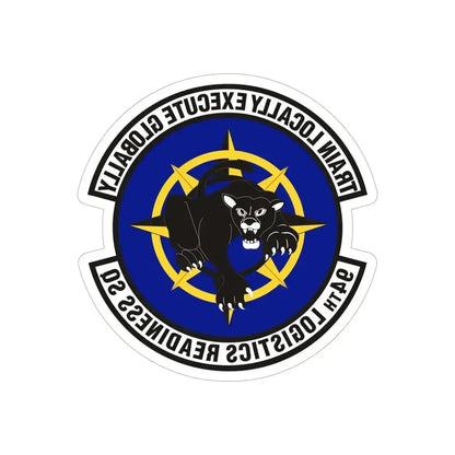 94th Logistics Readiness Squadron (U.S. Air Force) REVERSE PRINT Transparent Die-Cut STICKER 6 Inch Die-Cut Transparent - The Sticker Space