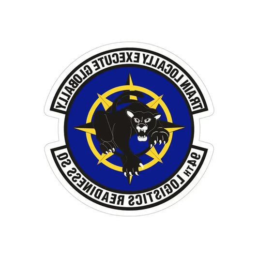 94th Logistics Readiness Squadron (U.S. Air Force) REVERSE PRINT Transparent Die-Cut STICKER 6 Inch Die-Cut Transparent - The Sticker Space