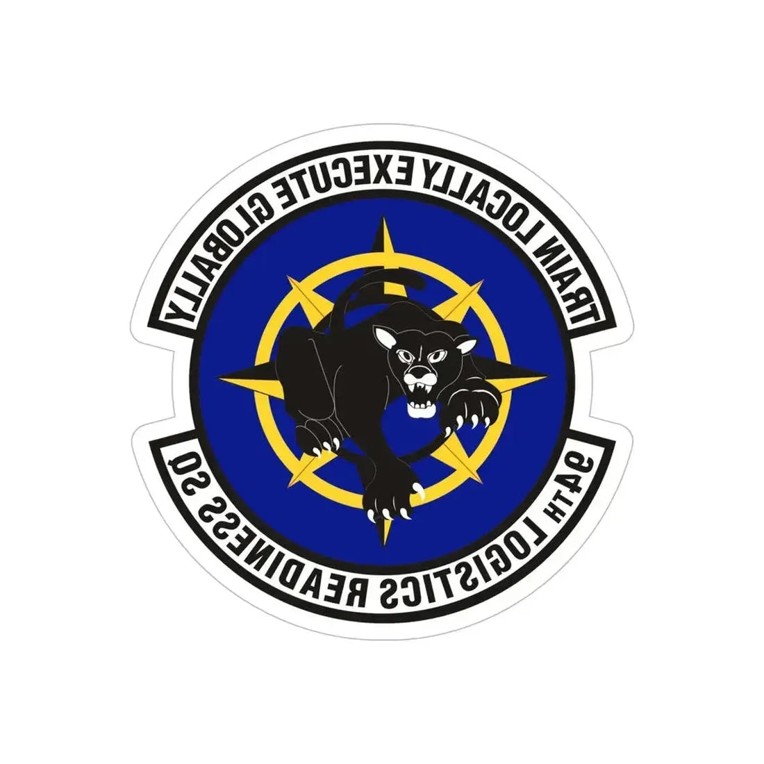 94th Logistics Readiness Squadron (U.S. Air Force) REVERSE PRINT Transparent Die-Cut STICKER - The Sticker Space