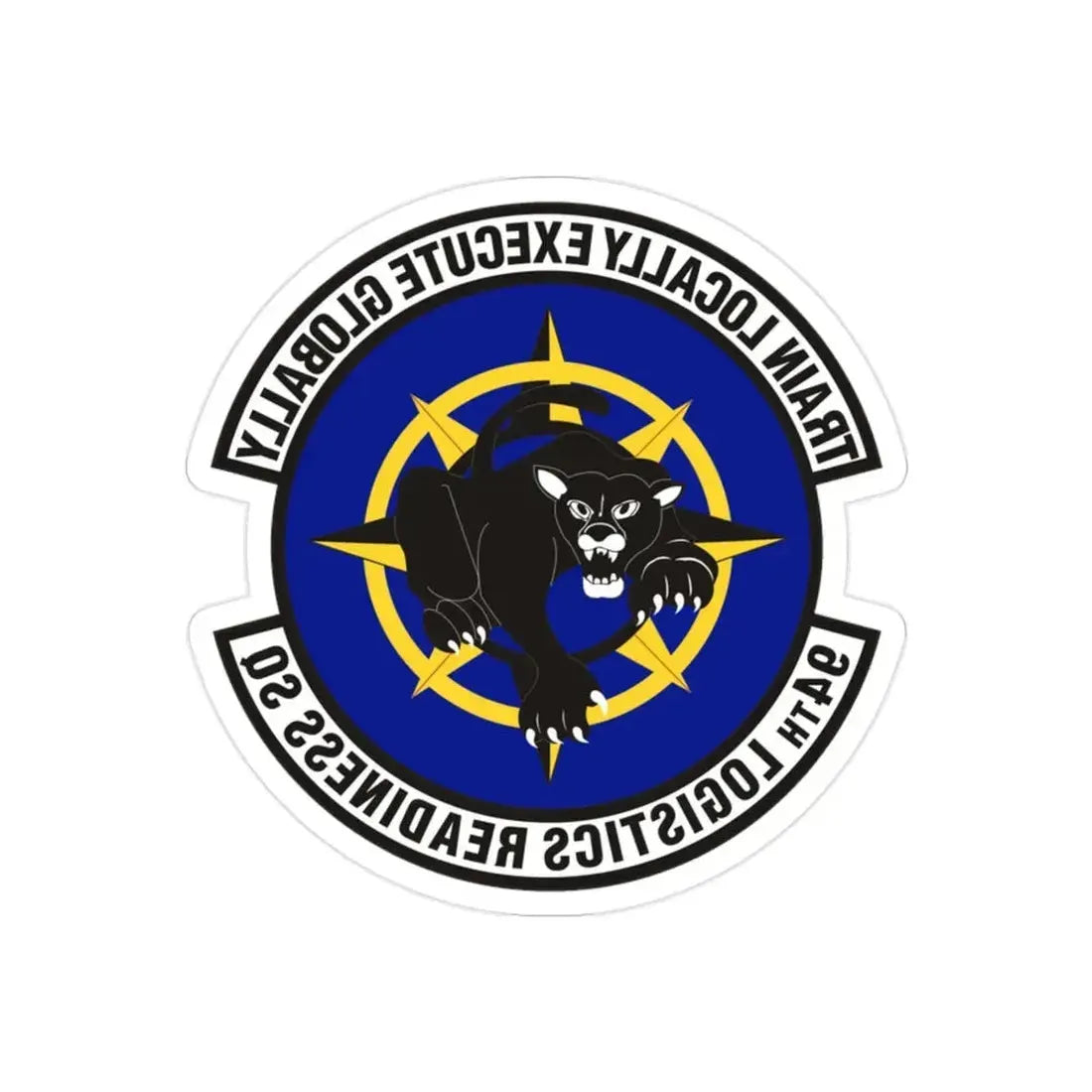 94th Logistics Readiness Squadron (U.S. Air Force) REVERSE PRINT Transparent Die-Cut STICKER - The Sticker Space