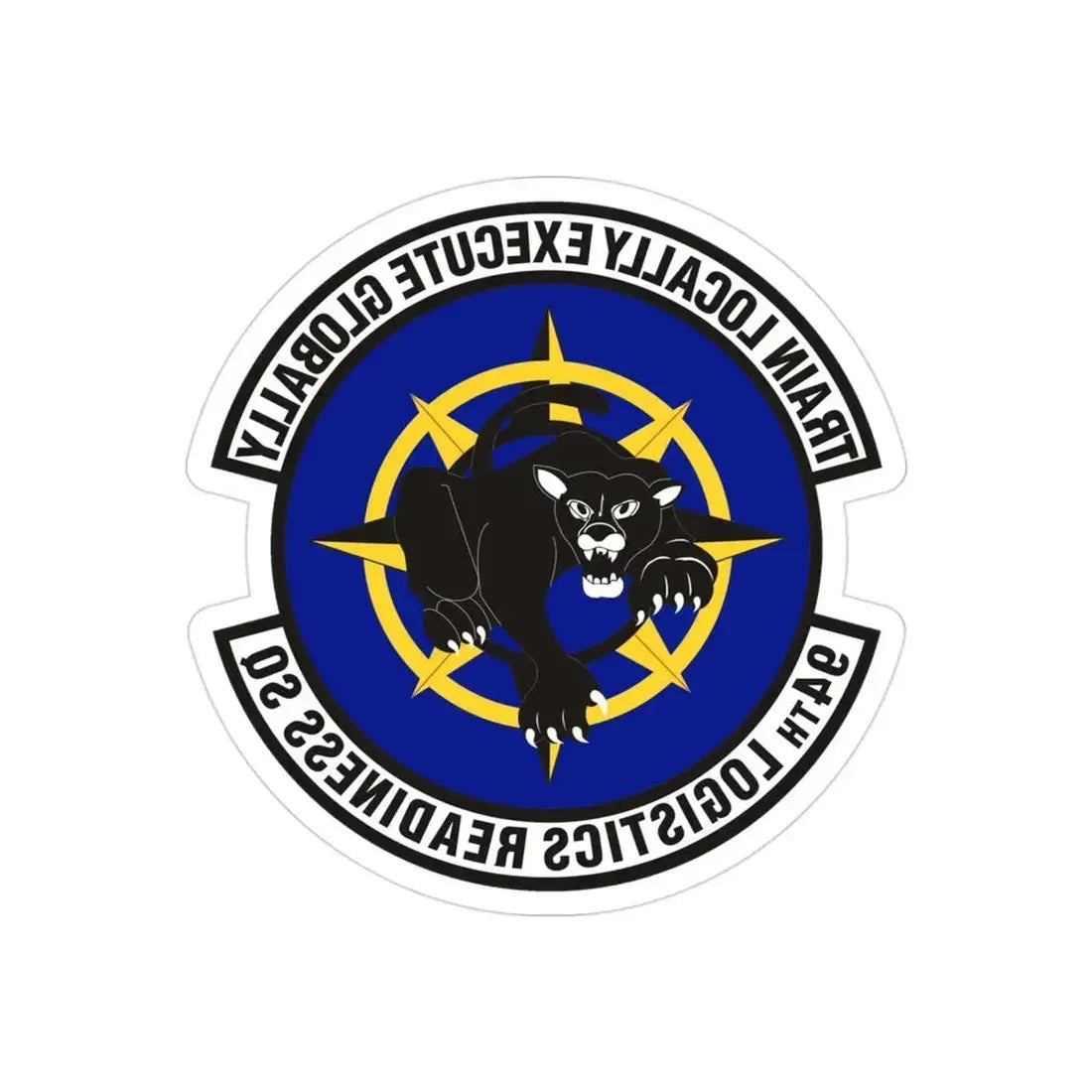 94th Logistics Readiness Squadron (U.S. Air Force) REVERSE PRINT Transparent Die-Cut STICKER - The Sticker Space