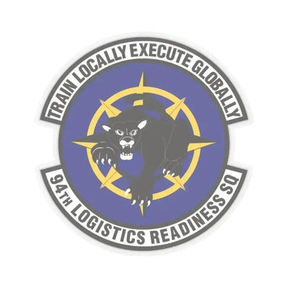 94th Logistics Readiness Squadron (U.S. Air Force) STICKER Vinyl Kiss-Cut Decal 2 Inch Transparent - The Sticker Space