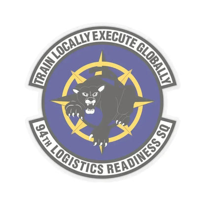 94th Logistics Readiness Squadron (U.S. Air Force) STICKER Vinyl Kiss-Cut Decal 6 Inch Transparent - The Sticker Space