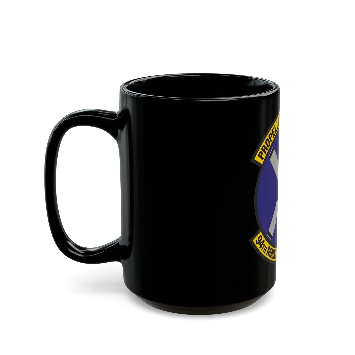 94th Maintenance Operations Flight (U.S. Air Force) Black Coffee Mug-The Sticker Space